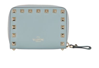Valentino Rockstud Zipped Card Holder, front view